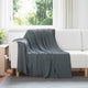Vidaxl tapis 6 pcs gris foncé 200 x 150 cm polaire