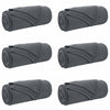 Vidaxl tapis 6 pcs gris foncé 200 x 150 cm polaire