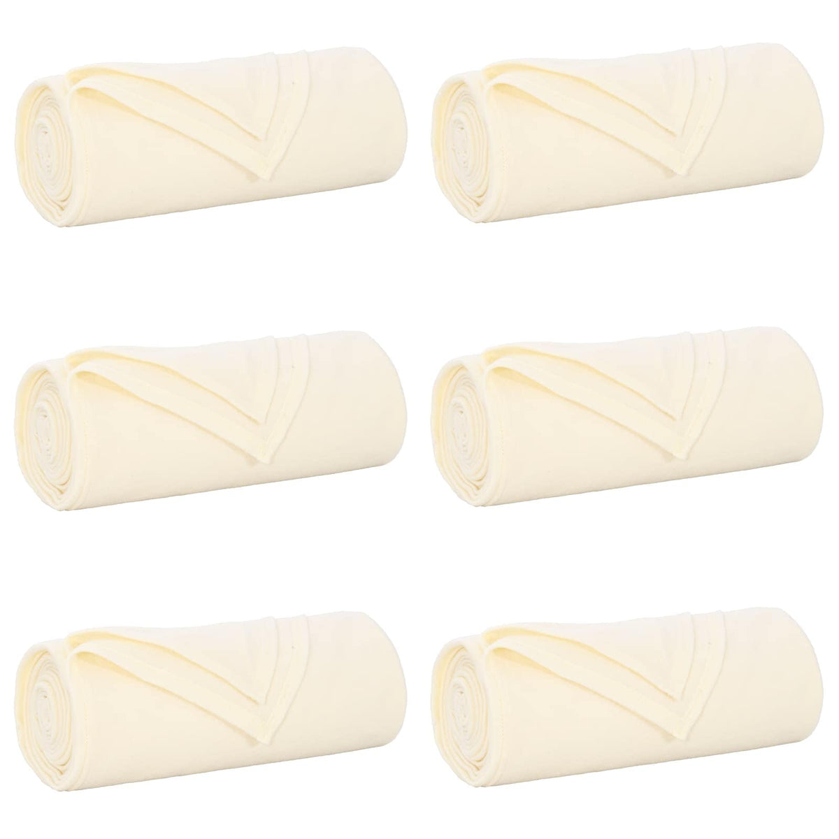Vidaxl tapis 6 pcs crème 270 x 240 cm polaire