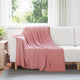 Vidaxl tapis 6 pcs rose 200 x 150 cm polaire
