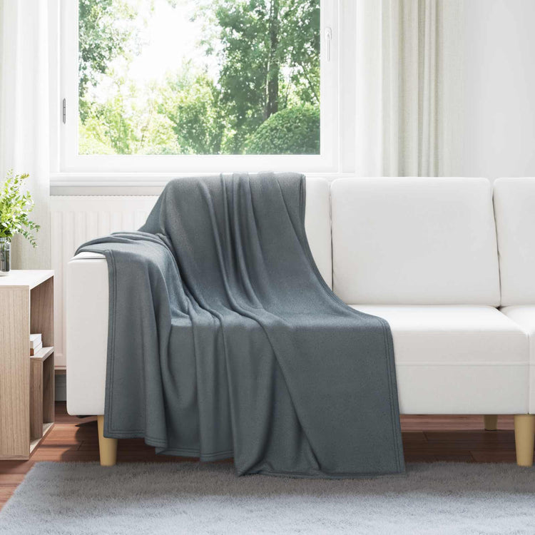 Vidaxl tapis 24 pcs gris foncé 170 x 130 cm polaire