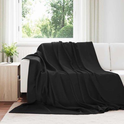 VidaXL tapis 24 pcs noir 240 x 220 cm polaire