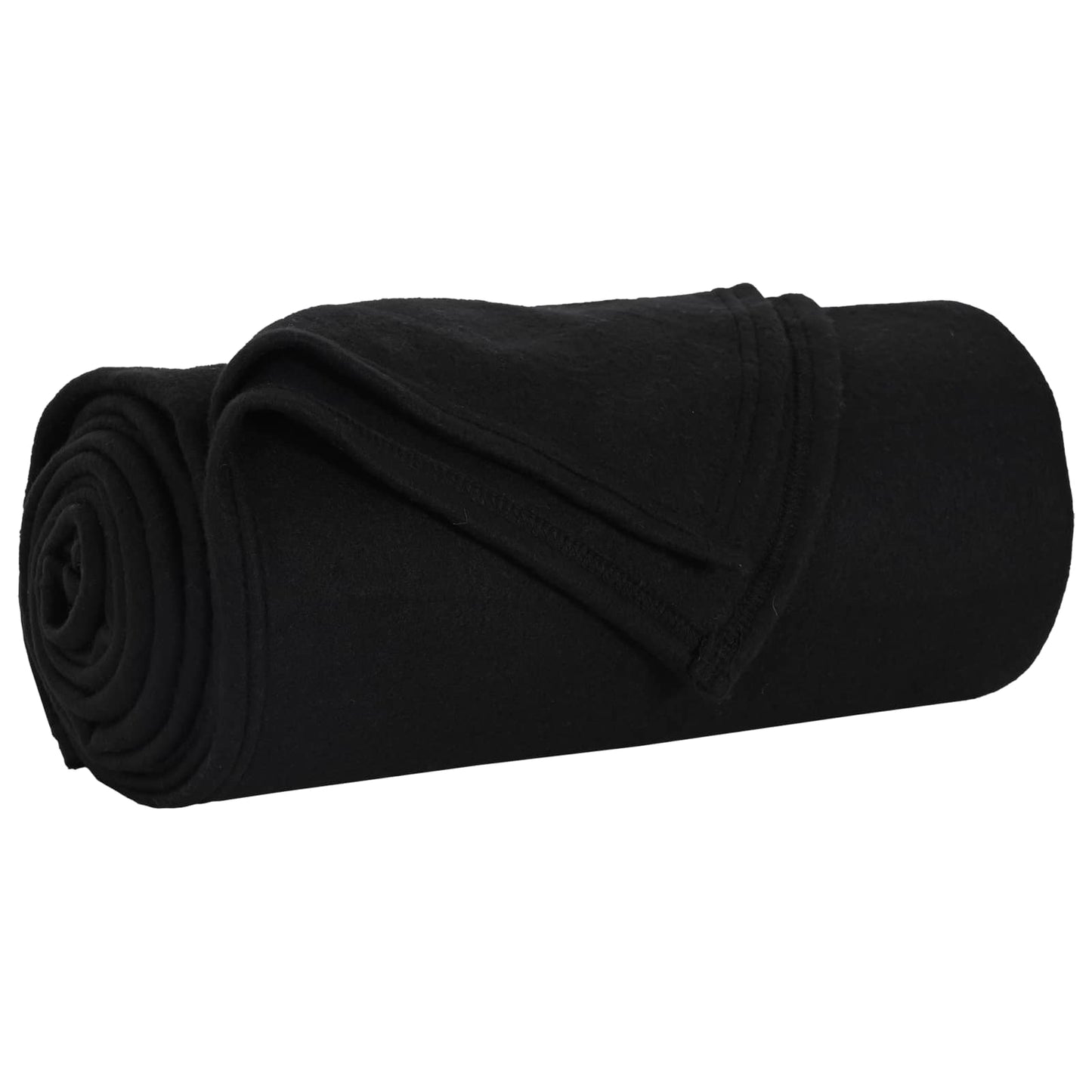 VidaXL tapis 24 pcs noir 240 x 220 cm polaire
