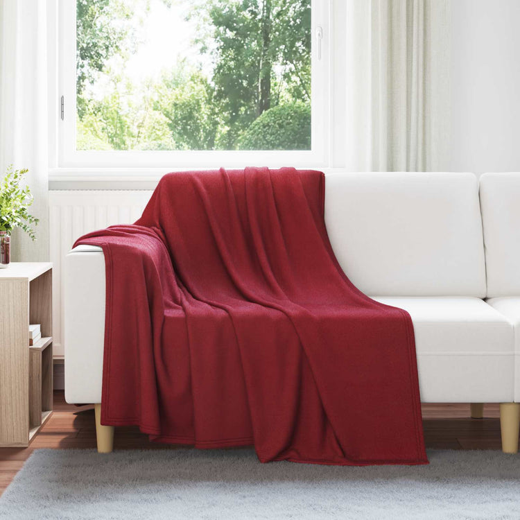 VidaXL tapis 24 pcs rouge bordeaux 200 x 150 cm polaire