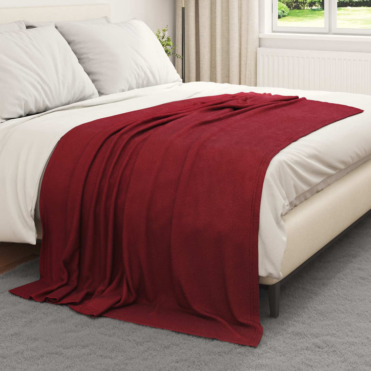 VidaXL tapis 24 pcs rouge bordeaux 200 x 150 cm polaire