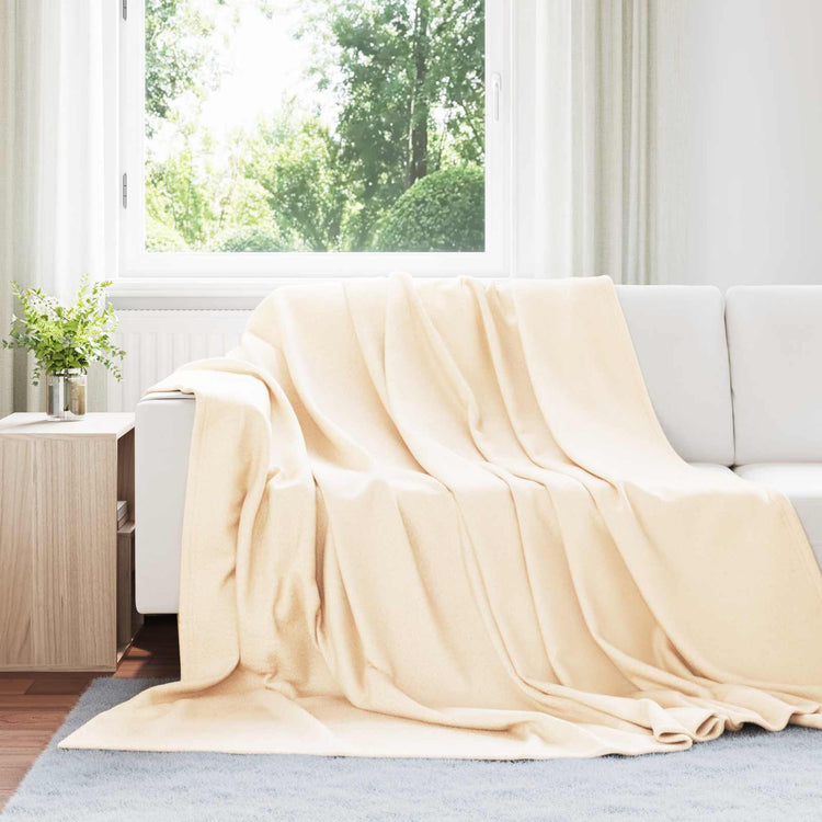 VidaXL tapis 24 pcs crème 240 x 220 cm polaire