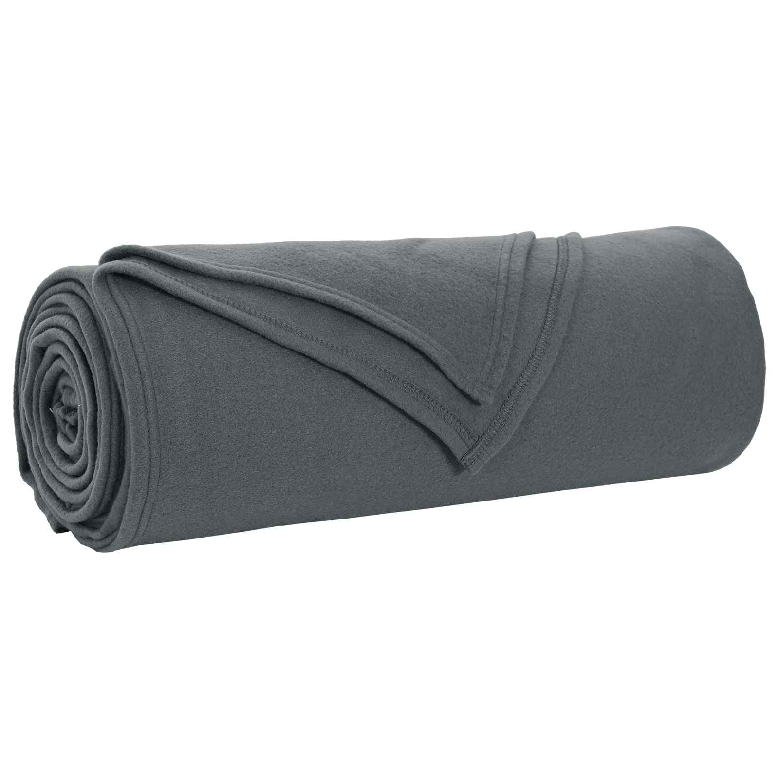 Vidaxl plaid gris foncé 210 x 140 cm polaire