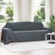 Vidaxl plaid gris foncé 350 x 270 cm polaire