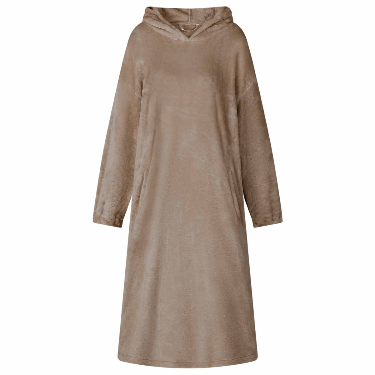 Vidaxl couverture à capuche camel s flanelle