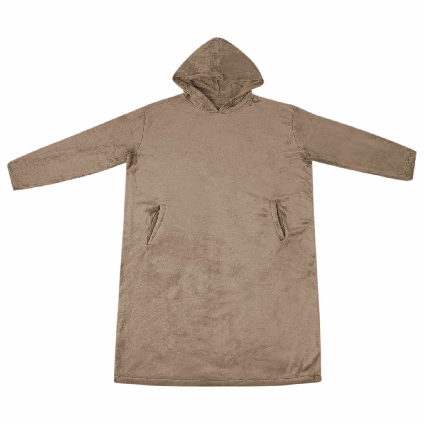 Vidaxl couverture à capuche camel s flanelle