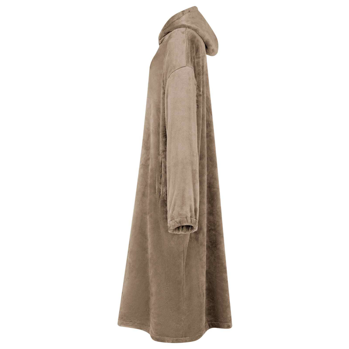 Vidaxl couverture à capuche camel avec flanelle