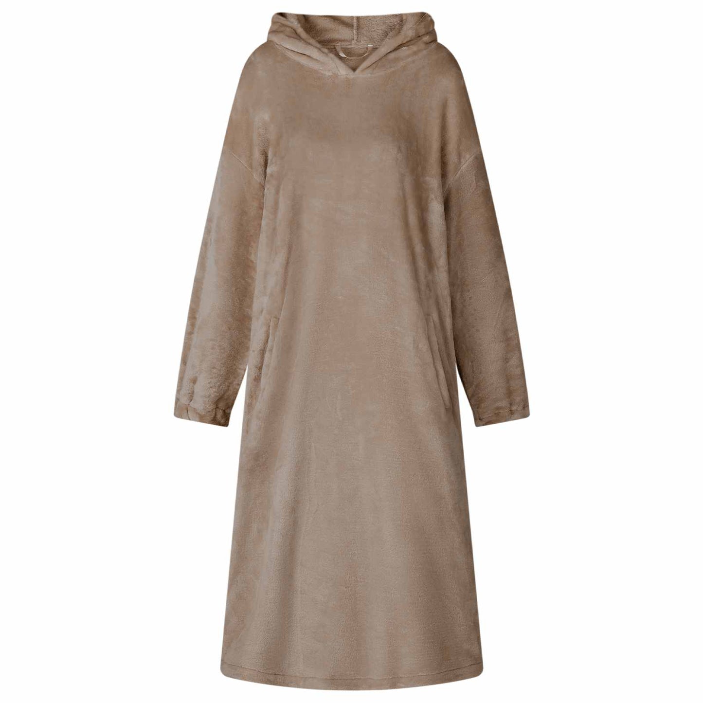 Vidaxl couverture à capuche camel l flanelle