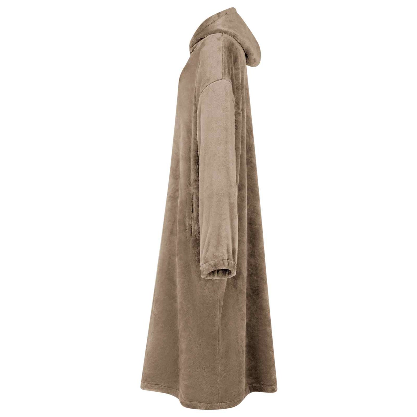Vidaxl couverture à capuche camel l flanelle