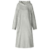 Vidaxl couverture sweat à capuche gris avec flanelle
