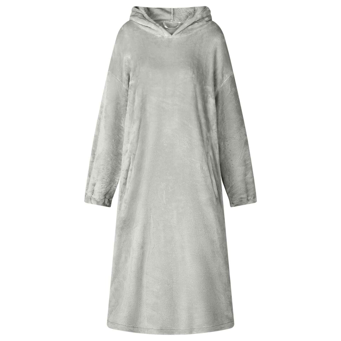 Vidaxl couverture sweat à capuche gris avec flanelle