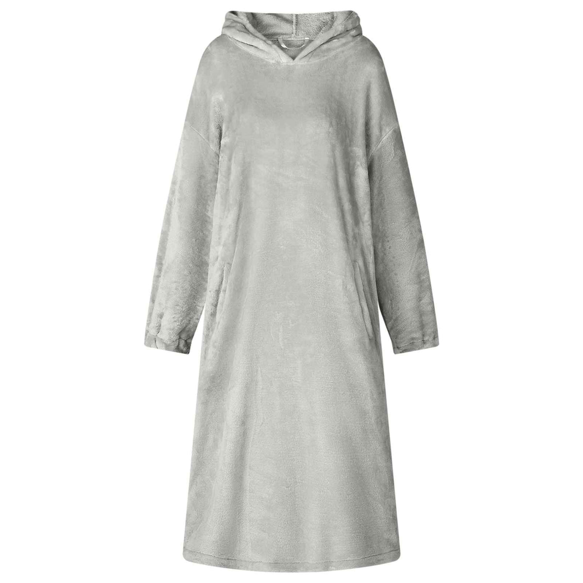 Vidaxl couverture sweat à capuche gris l flanelle