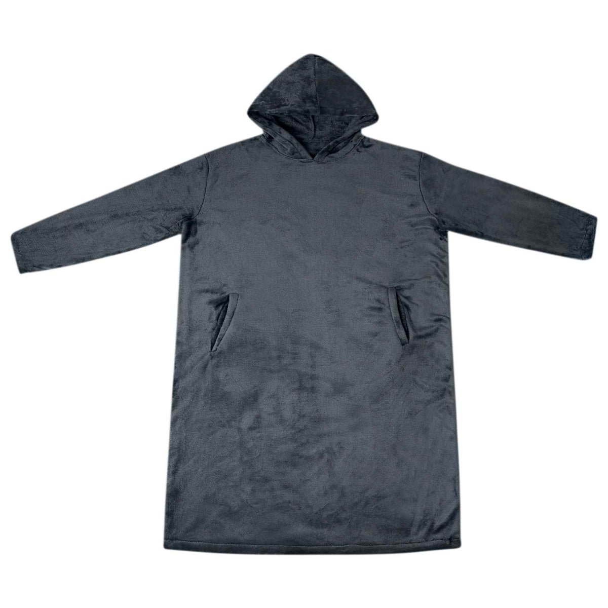 VidaXL couverture à capuche bleu marine s flanelle