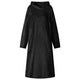 Vidaxl couverture à capuche noir s flanelle
