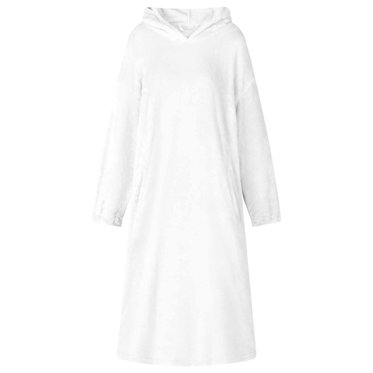 Vidaxl couverture à capuche blanc l flanelle