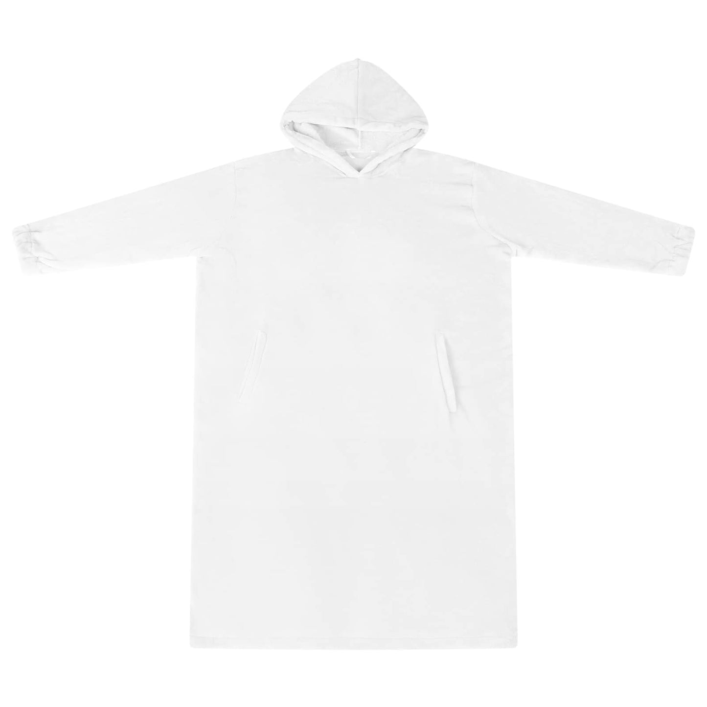 Vidaxl couverture à capuche blanc l flanelle