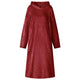 Vidaxl couverture à capuche rouge bordeaux l flanelle