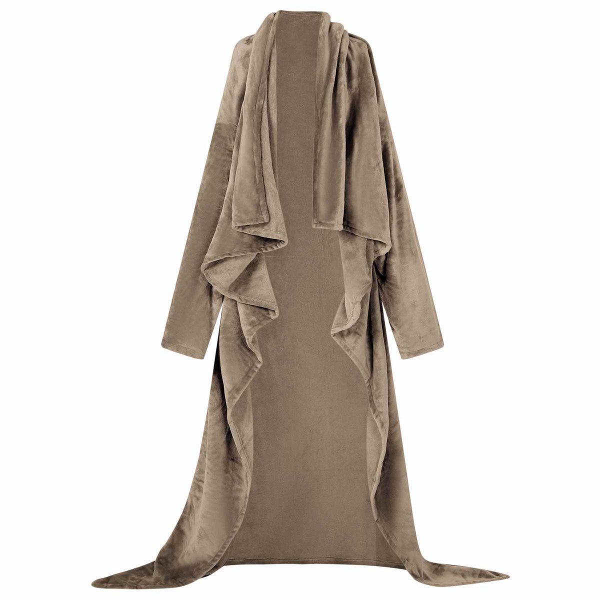 Vidaxl couverture à capuche camel f flanelle