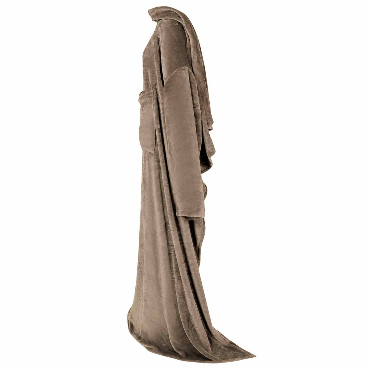 Vidaxl couverture à capuche camel f flanelle