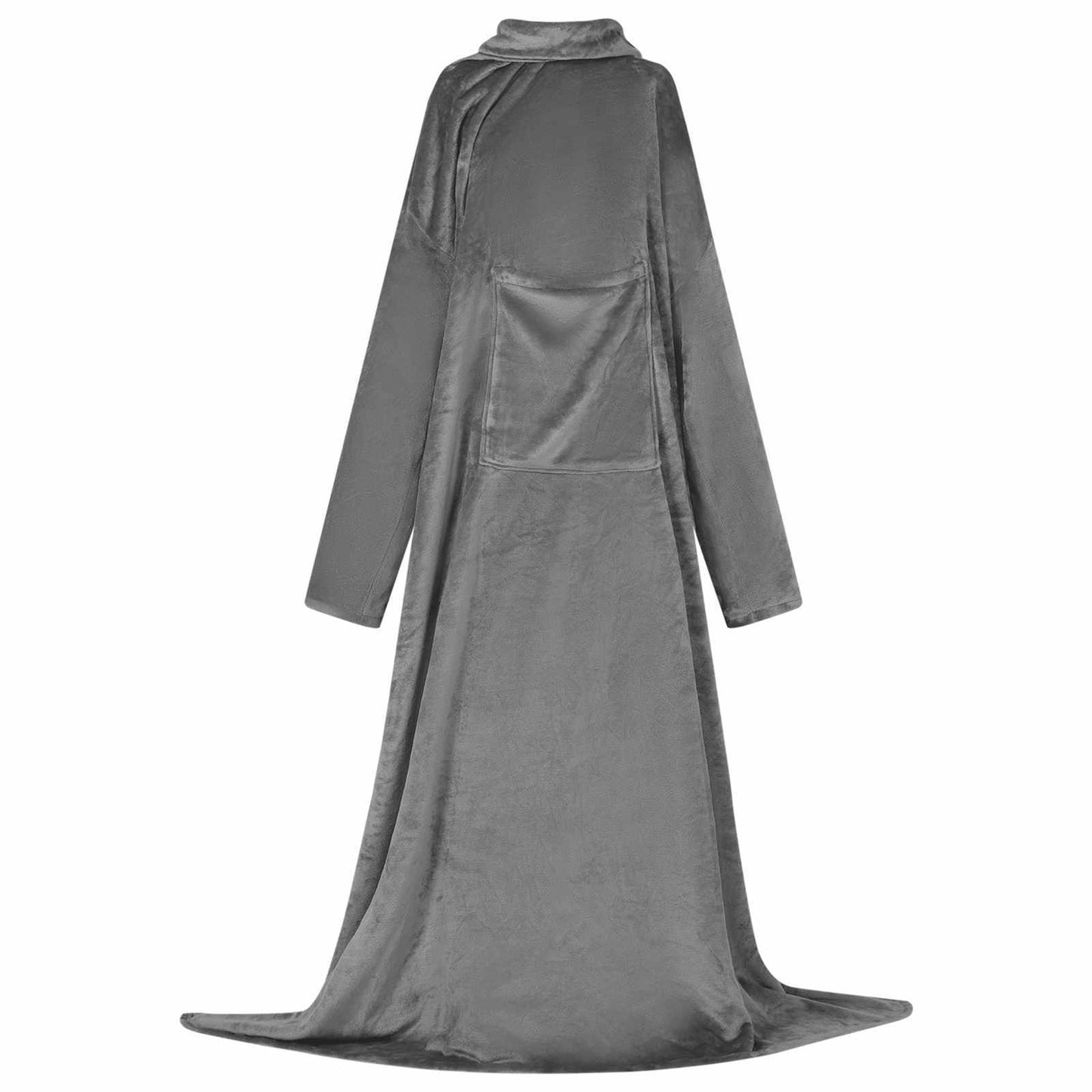 Vidaxl couverture sweat à capuche gris foncé f flanelle
