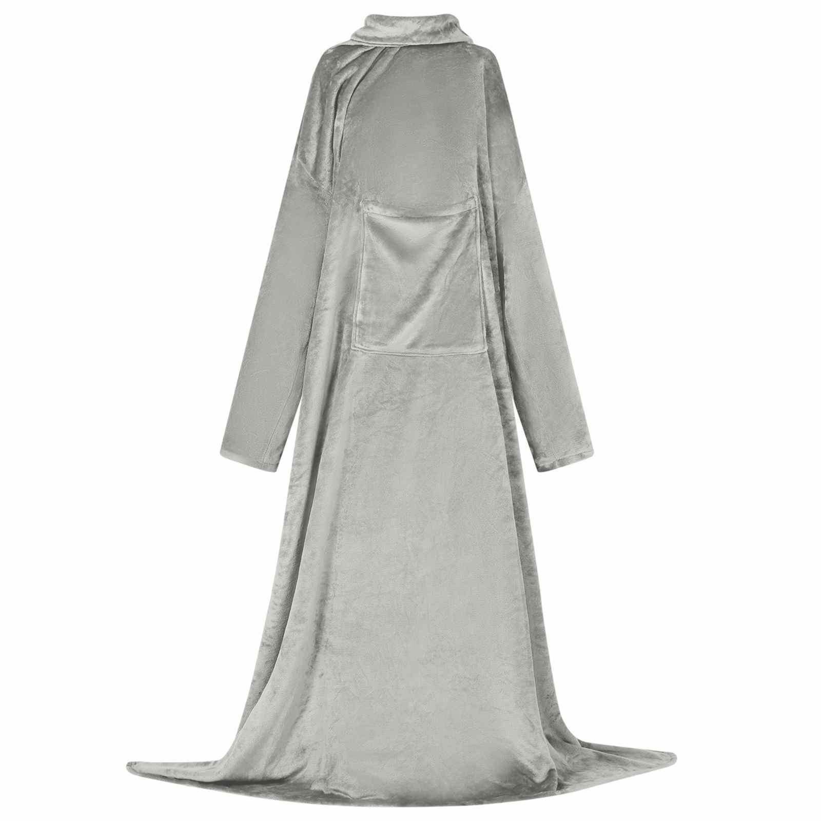 Vidaxl couverture sweat à capuche gris f flanelle