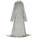 Vidaxl couverture sweat à capuche gris f flanelle