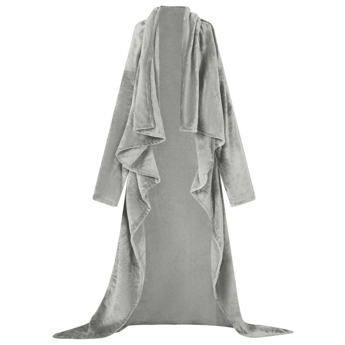 Vidaxl couverture sweat à capuche gris f flanelle