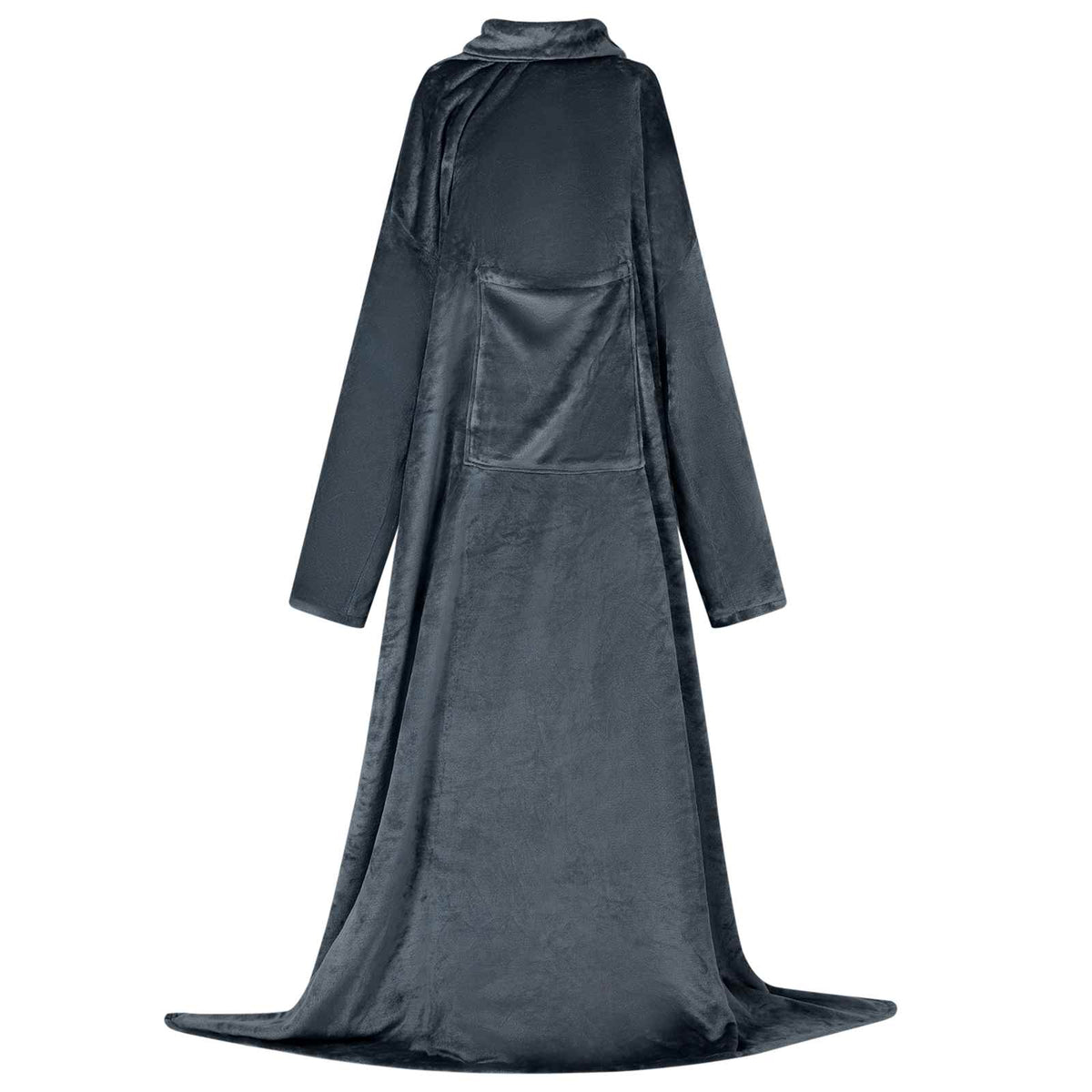 VidaXL couverture à capuche bleu marine f flanelle
