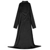 VidaXL couverture à capuche noir f flanelle