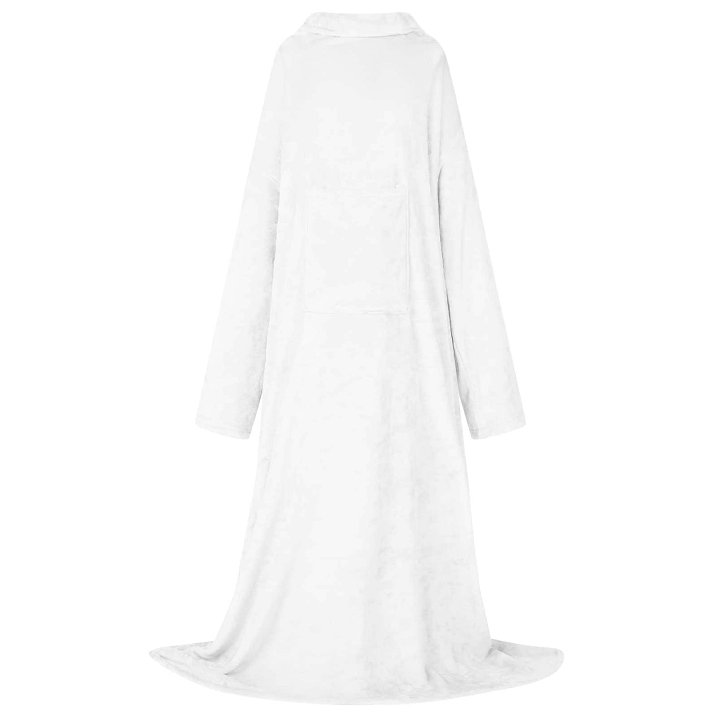 Vidaxl couverture sweat à capuche blanc f flanelle