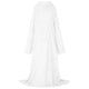 Vidaxl couverture sweat à capuche blanc f flanelle