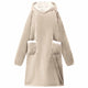 Vidaxl couverture sweat à capuche beige l polaire et flanelle