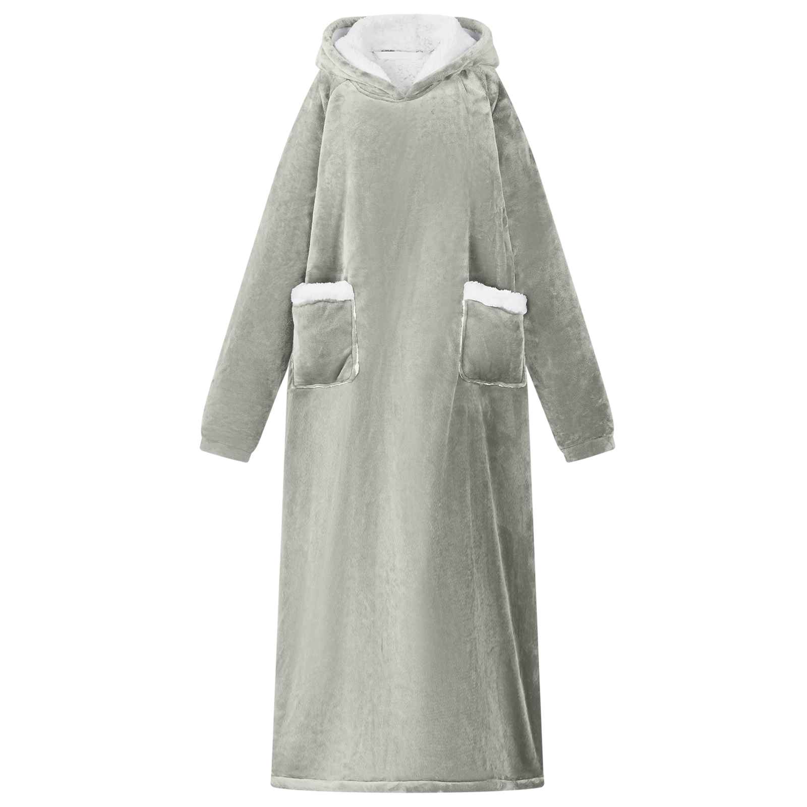 Vidaxl couverture sweat à capuche gris l polaire et flanelle