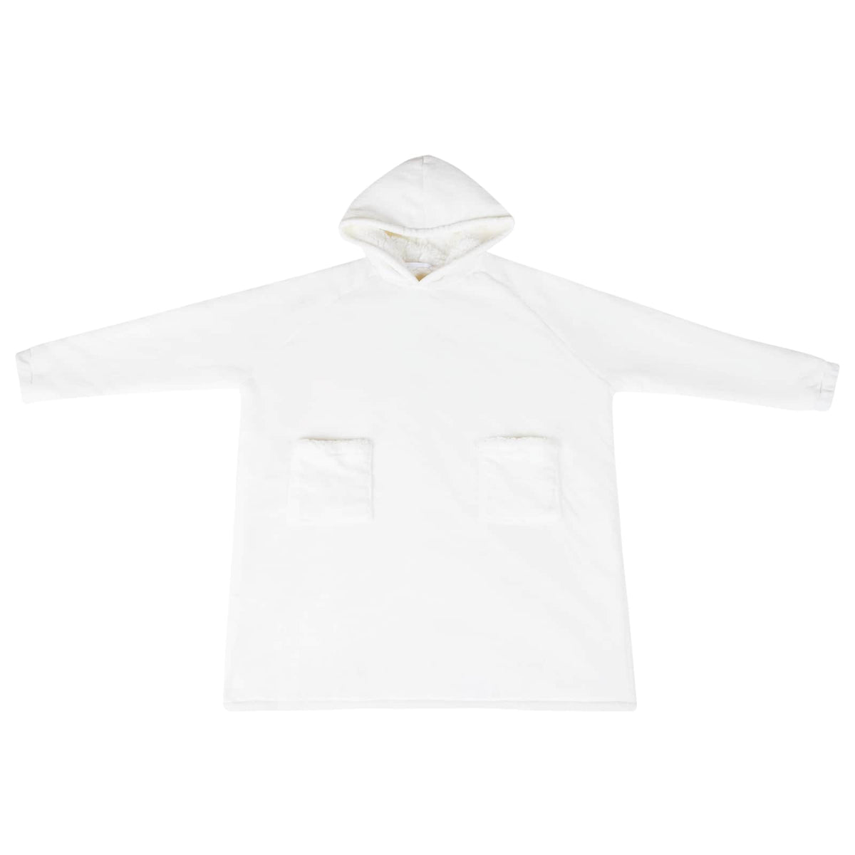 Vidaxl couverture à capuche blanc l polaire et flanelle