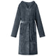 VidaXL peignoir à capuche bleu marine xl flanelle