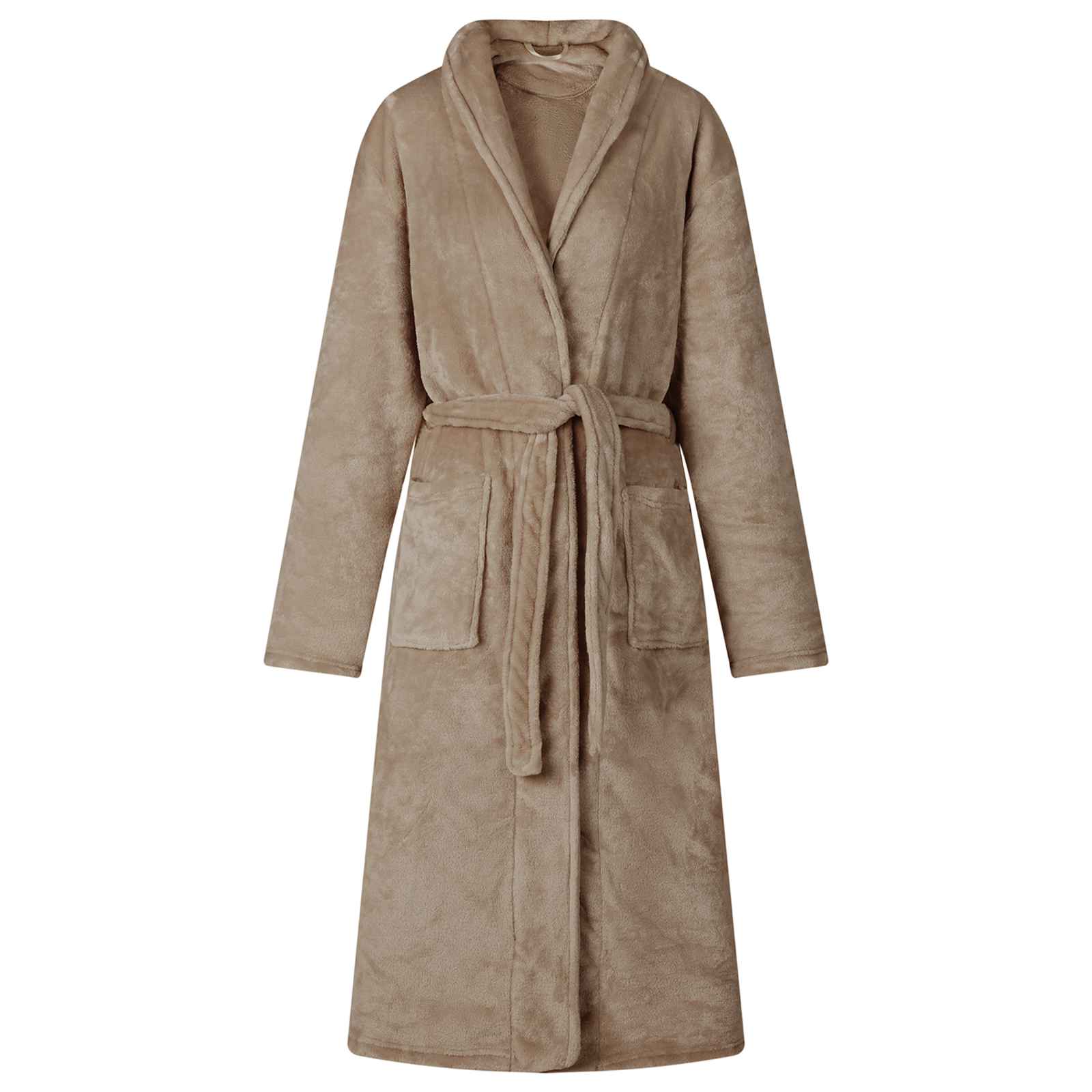 VidaXL peignoir sans capuche flanelle de chameau