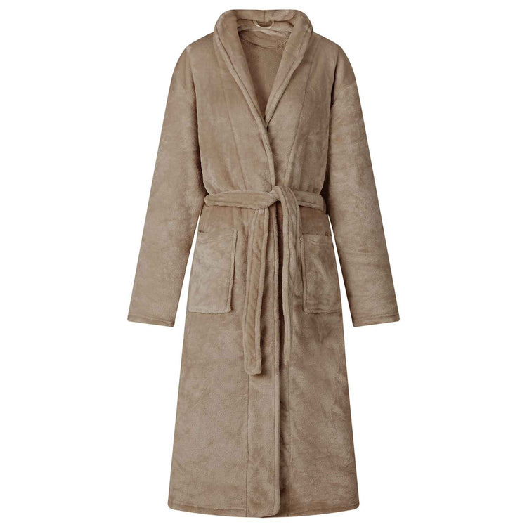 VidaXL peignoir sans capuche camel xxxl flanelle