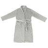 VidaXL peignoir sans capuche gris XXXL flanelle