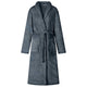 VidaXL peignoir sans capuche bleu marine s flanelle