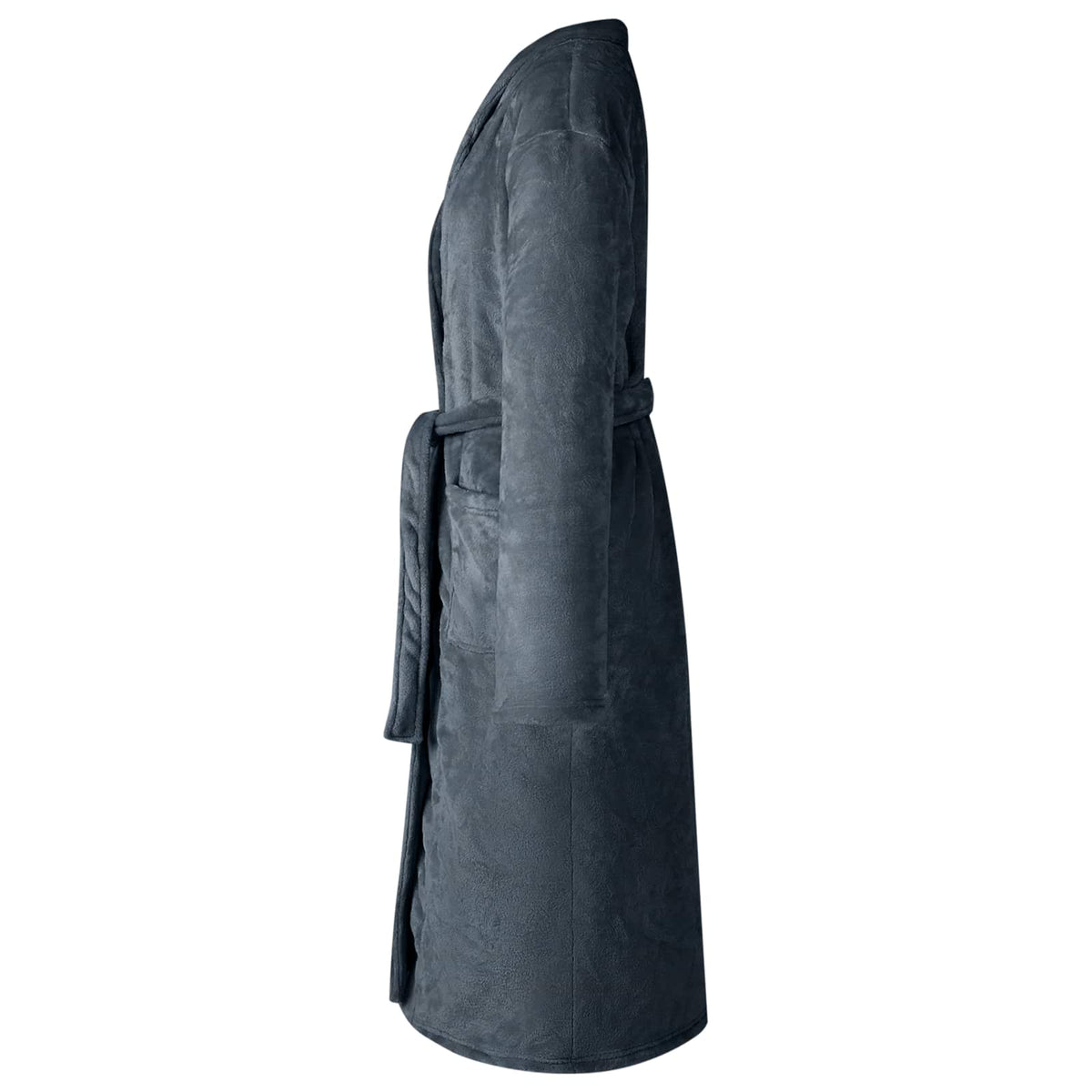 Vidaxl peignoir sans capuche bleu marine xl flanelle