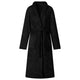 Vidaxl peignoir sans capuche noir xl flanelle