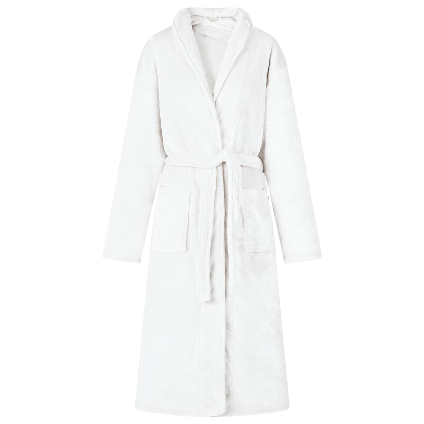 Vidaxl peignoir sans capuche blanc l flanelle