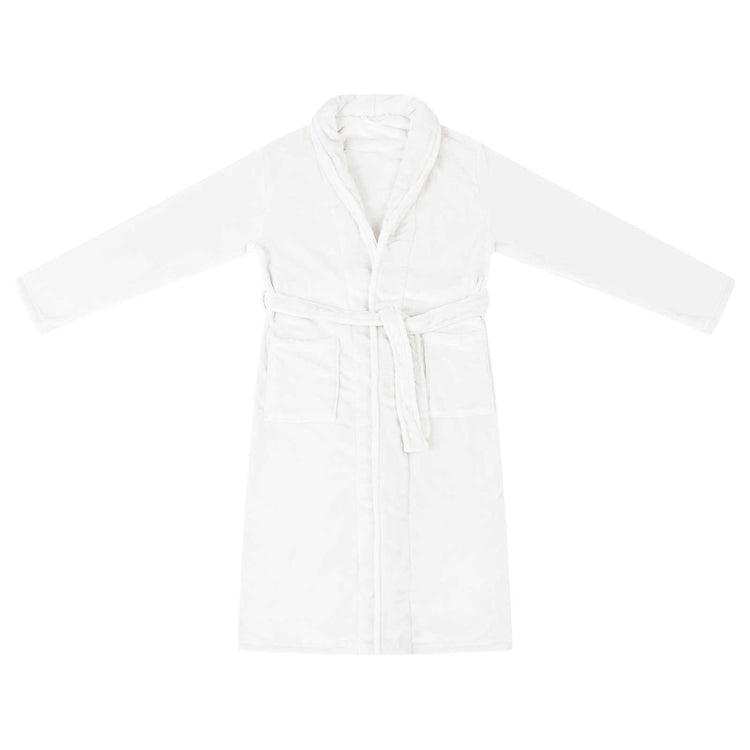 Peignoir VidaXL sans capuche flanelle XXL blanche