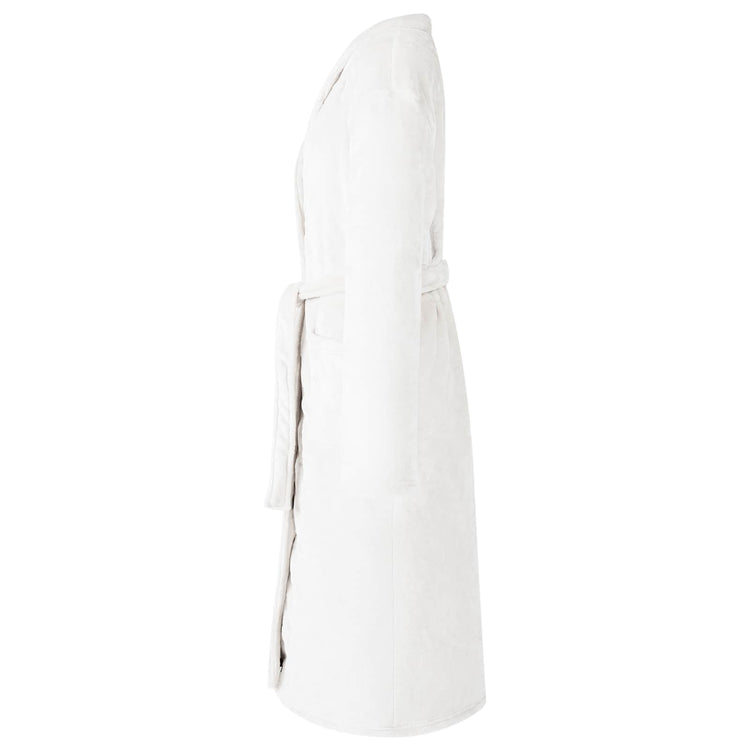 Peignoir VidaXL sans capuche flanelle XXXL blanche