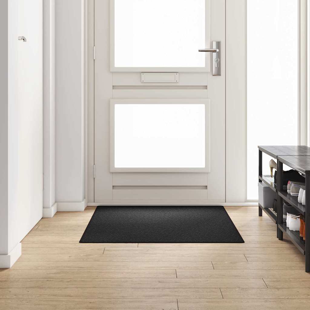 Vidaxl tapis de passage anthracite 100 x 150 cm 100% polypropylène