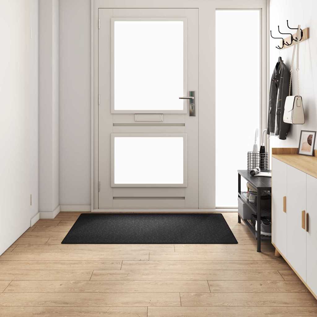 Vidaxl tapis de passage anthracite 100 x 150 cm 100% polypropylène